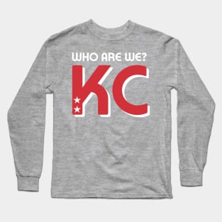 Who Are We? KC! Teal Long Sleeve T-Shirt